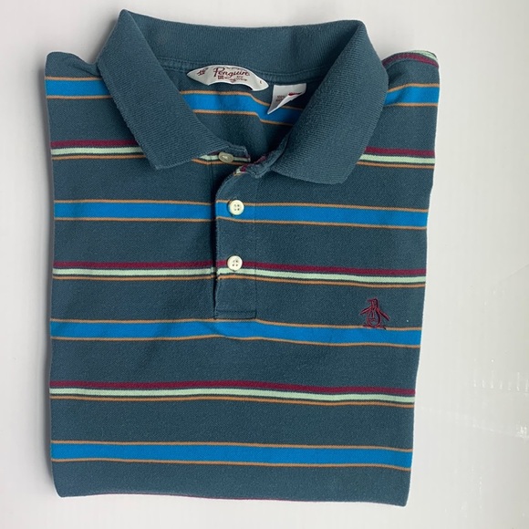 Original Penguin Other - Vintage 2000 Y2K Original Penguin Short Sleeve Polo Shirt - L